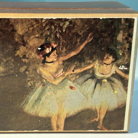 Edgar Degas Ballet REUGE Music Box Playing Tchaikovsky's "Waltz of the Flowers" - Picture 11 of 15